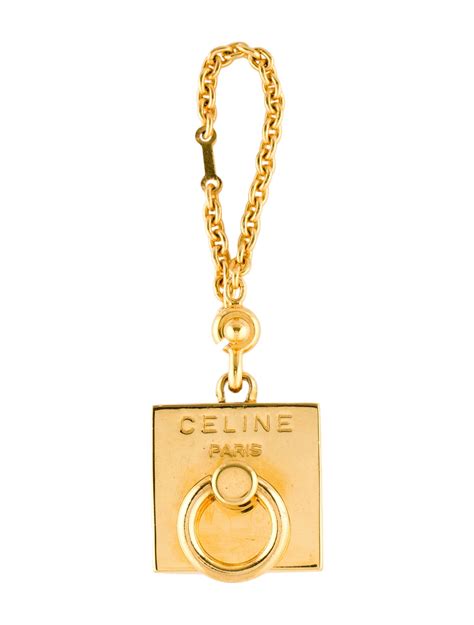 celine key chain|authentic celine keychains.